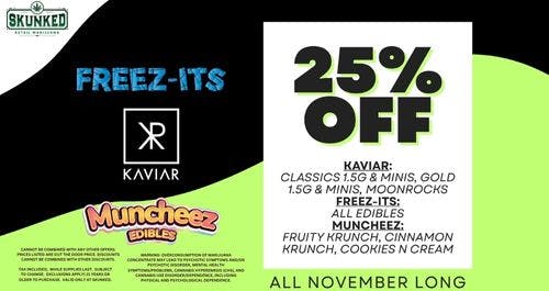 25% Off All Kaviar — All November Long!